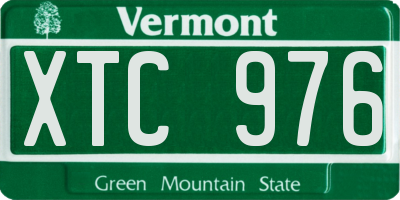 VT license plate XTC976