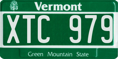 VT license plate XTC979