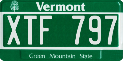 VT license plate XTF797