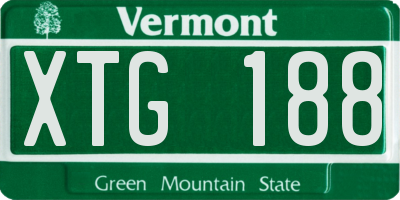 VT license plate XTG188