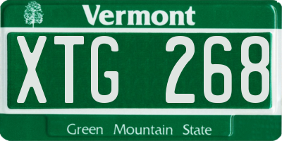 VT license plate XTG268