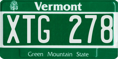 VT license plate XTG278