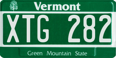 VT license plate XTG282