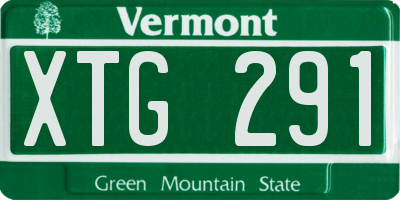 VT license plate XTG291