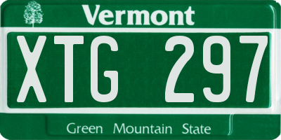 VT license plate XTG297