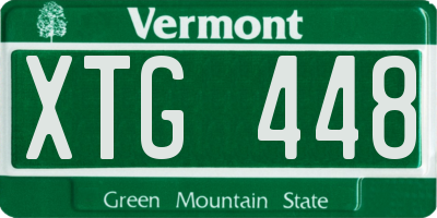 VT license plate XTG448