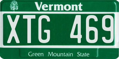 VT license plate XTG469