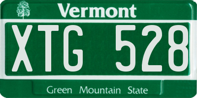 VT license plate XTG528
