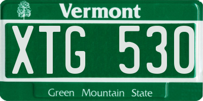 VT license plate XTG530