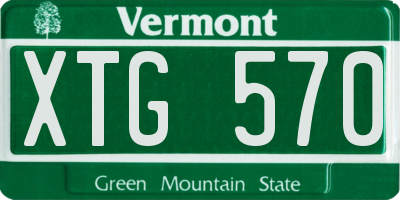 VT license plate XTG570