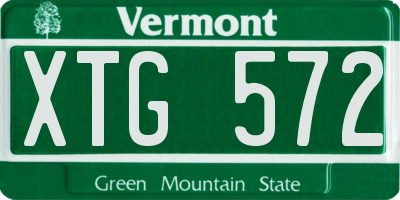 VT license plate XTG572