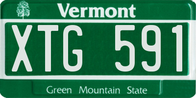 VT license plate XTG591