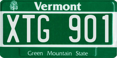 VT license plate XTG901