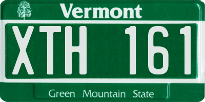 VT license plate XTH161