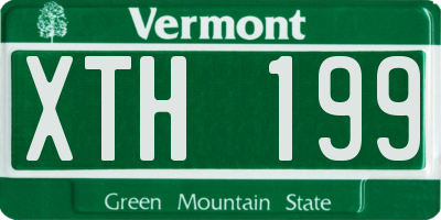 VT license plate XTH199