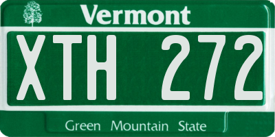 VT license plate XTH272