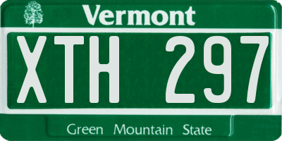 VT license plate XTH297