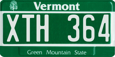 VT license plate XTH364