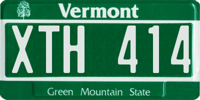 VT license plate XTH414