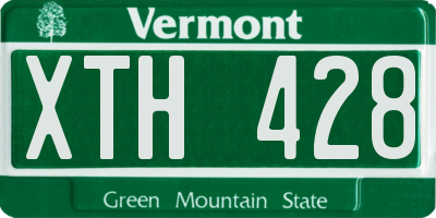 VT license plate XTH428