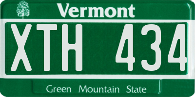 VT license plate XTH434