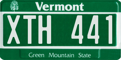 VT license plate XTH441