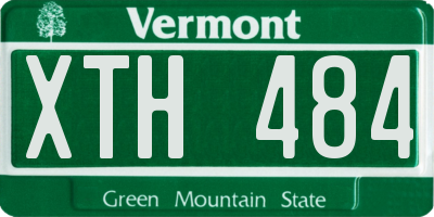 VT license plate XTH484