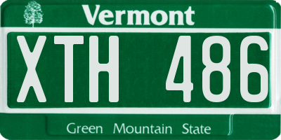 VT license plate XTH486