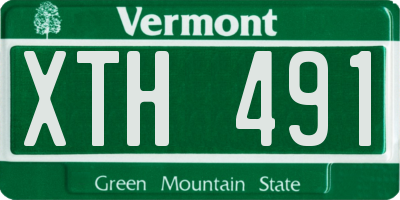 VT license plate XTH491