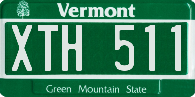 VT license plate XTH511
