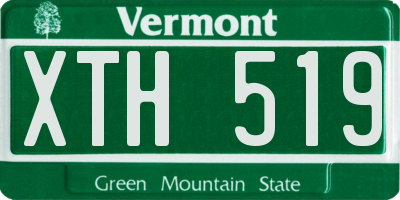 VT license plate XTH519