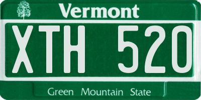 VT license plate XTH520