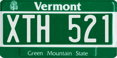 VT license plate XTH521