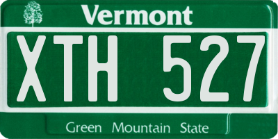 VT license plate XTH527