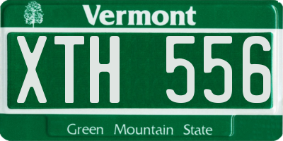 VT license plate XTH556