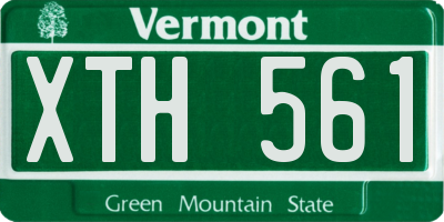 VT license plate XTH561