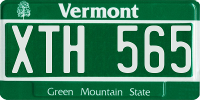 VT license plate XTH565