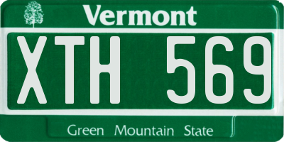 VT license plate XTH569