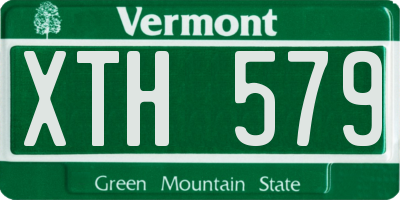 VT license plate XTH579