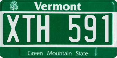VT license plate XTH591