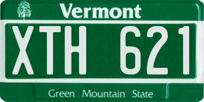 VT license plate XTH621