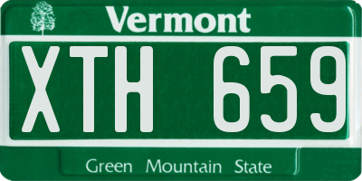 VT license plate XTH659