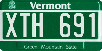 VT license plate XTH691