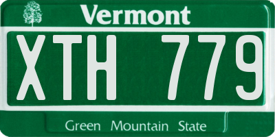 VT license plate XTH779