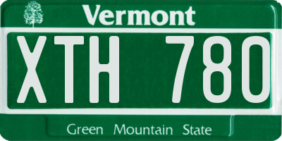 VT license plate XTH780