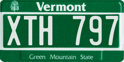 VT license plate XTH797