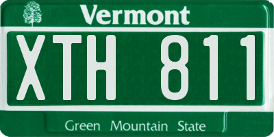VT license plate XTH811