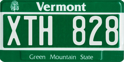 VT license plate XTH828