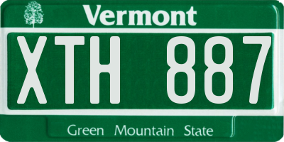 VT license plate XTH887
