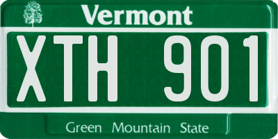 VT license plate XTH901